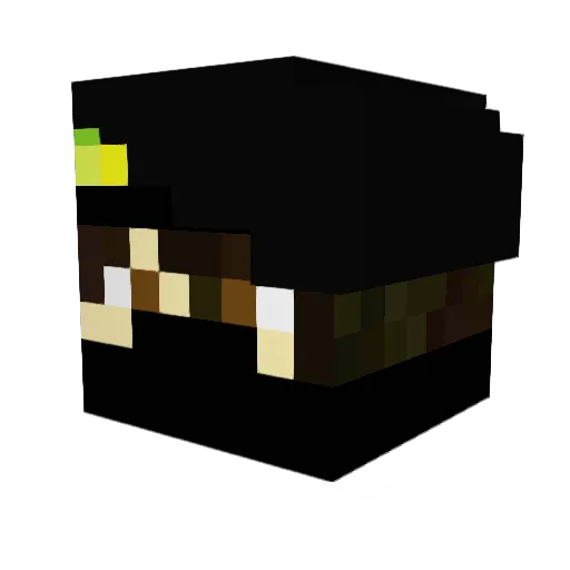 hakasho Minecraft avatar head, 3D render