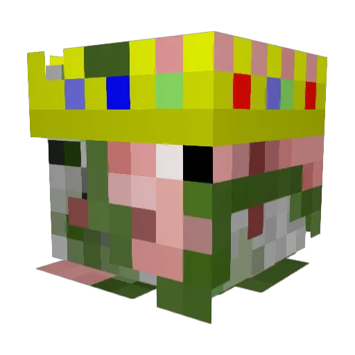 hakinglol Minecraft avatar head, 3D render