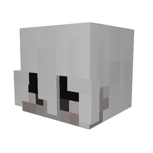 hakirimod Minecraft avatar head, 3D render