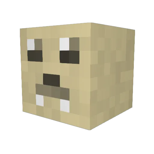 hakkiiv Minecraft avatar head, 3D render