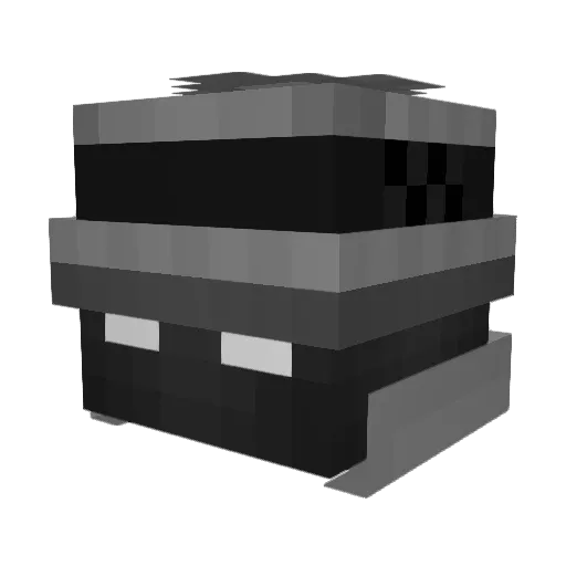 hakolamp Minecraft avatar head, 3D render