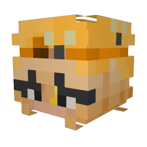 hakonian Minecraft avatar head, 3D render