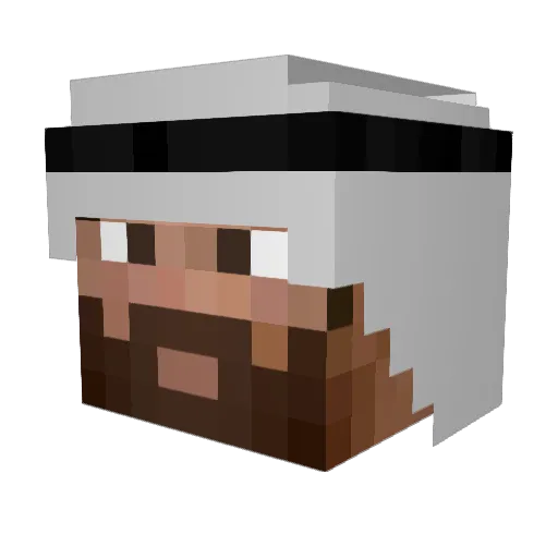 hakooda Minecraft avatar head, 3D render