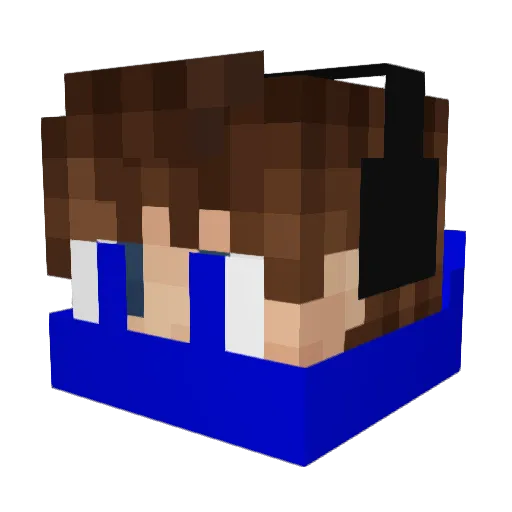 hakpette Minecraft avatar head, 3D render