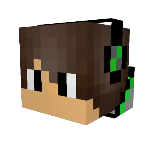 haksal Minecraft avatar head, 3D render