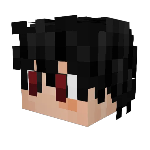 haku717 Minecraft avatar head, 3D render