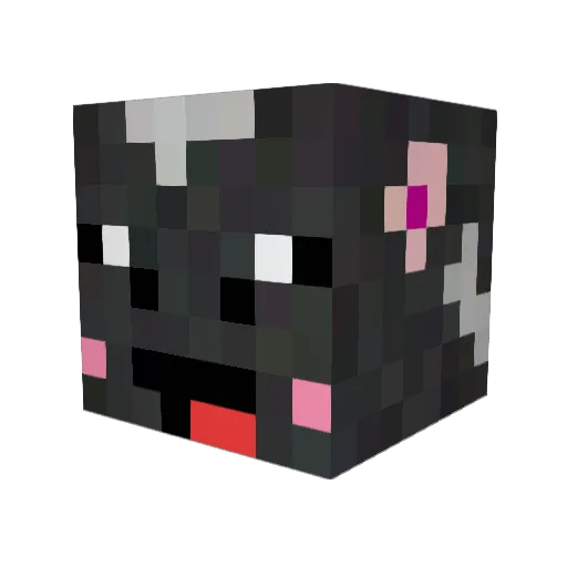 haku777 Minecraft avatar head, 3D render