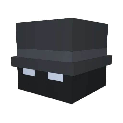 haku89324 Minecraft avatar head, 3D render