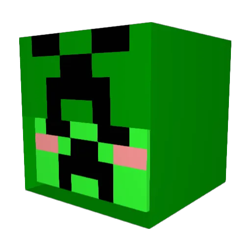 haku_0804 Minecraft avatar head, 3D render