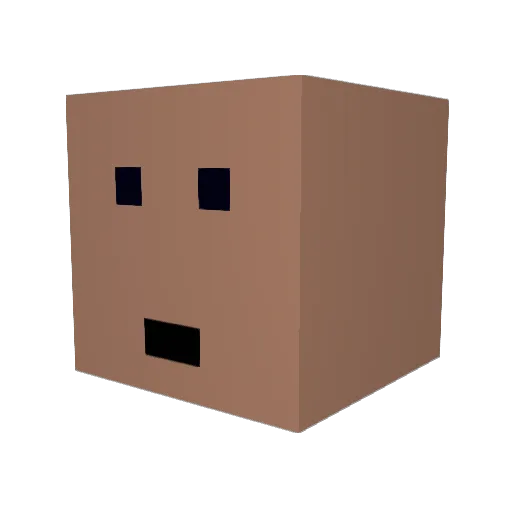 hakubisin335 Minecraft avatar head, 3D render