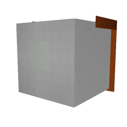 hakuze Minecraft avatar head, 3D render
