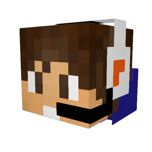 hakxprogamer Minecraft avatar head, 3D render