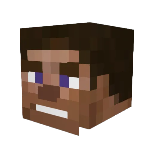 halalmode_se Minecraft avatar head, 3D render