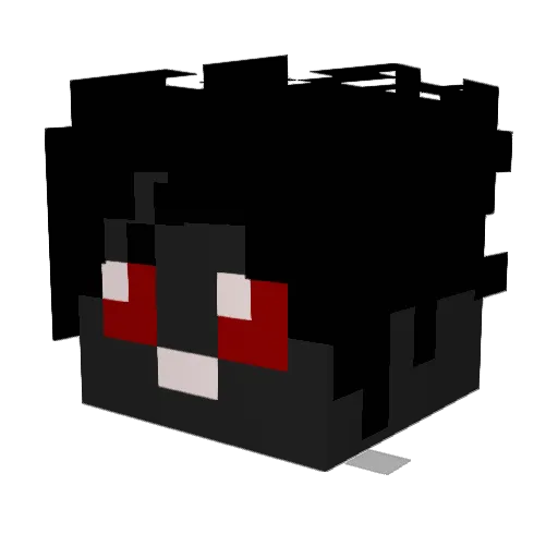 halarism Minecraft avatar head, 3D render