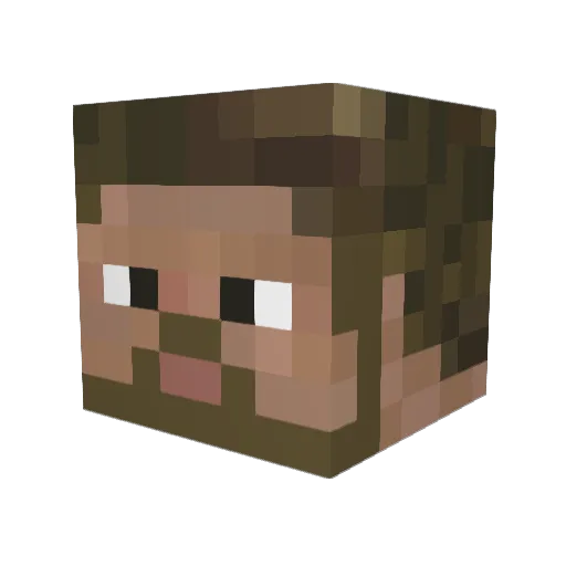 halb11 Minecraft avatar head, 3D render