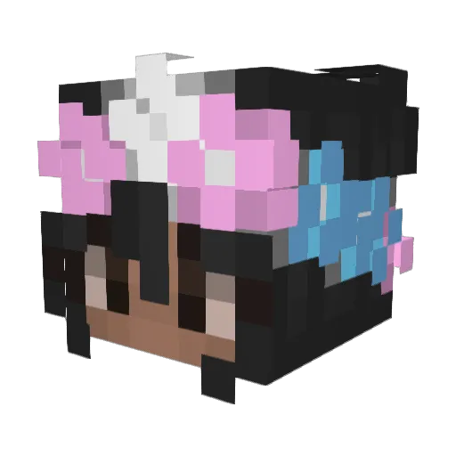 halcalibacon Minecraft avatar head, 3D render