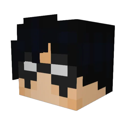 halcyon0x0 Minecraft avatar head, 3D render