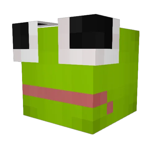 halefrog Minecraft avatar head, 3D render