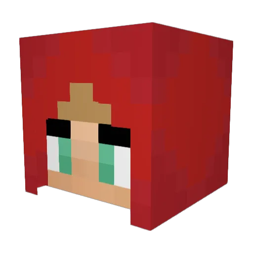 halerlover Minecraft avatar head, 3D render