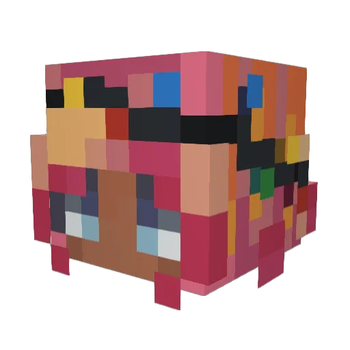 halesbale Minecraft avatar head, 3D render
