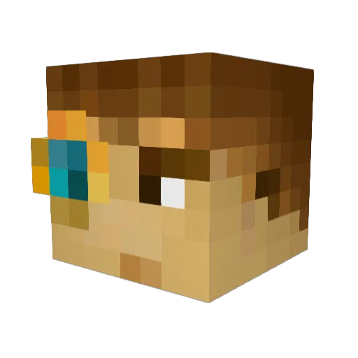 halex98 Minecraft avatar head, 3D render