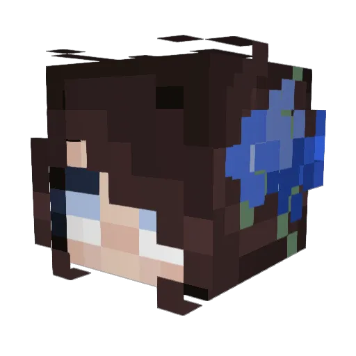 haleySinSonido Minecraft avatar head, 3D render