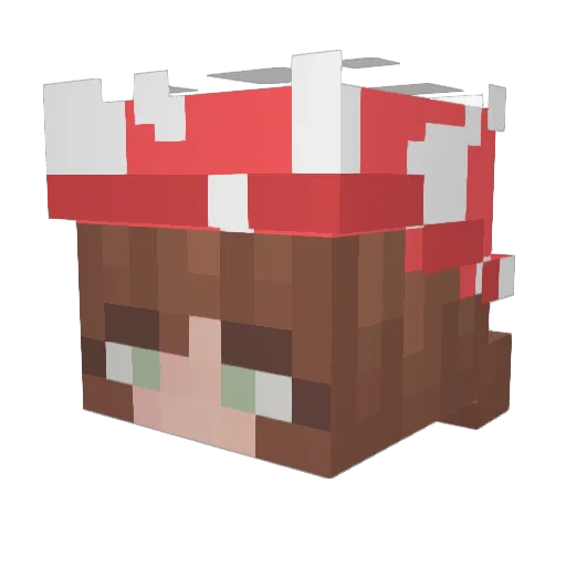 haleylovesgecks Minecraft avatar head, 3D render