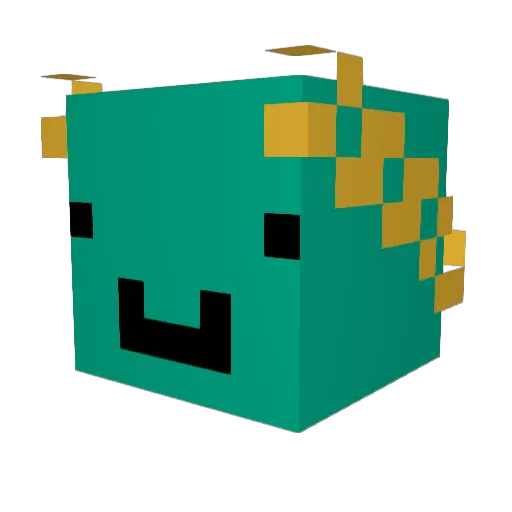 halfbackgamer Minecraft avatar head, 3D render