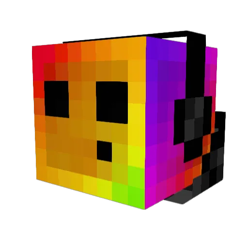 halfiz Minecraft avatar head, 3D render
