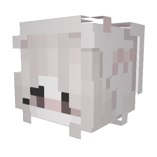 halflyyy Minecraft avatar head, 3D render