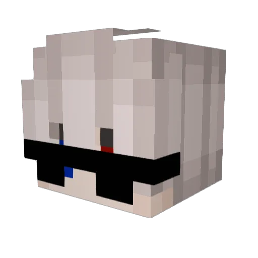 halfnium43 Minecraft avatar head, 3D render