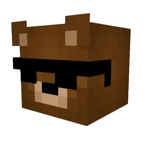 halihughes Minecraft avatar head, 3D render
