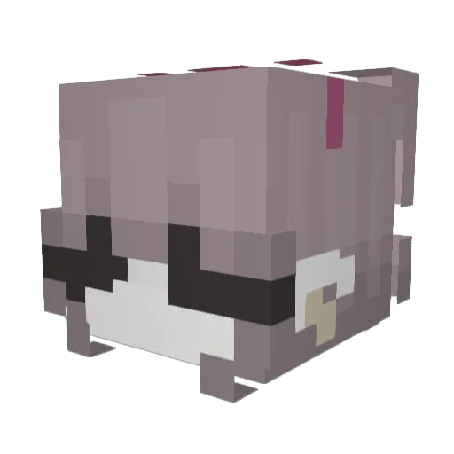 halimon Minecraft avatar head, 3D render