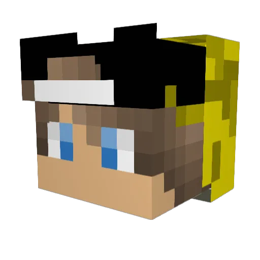 halium9000 Minecraft avatar head, 3D render