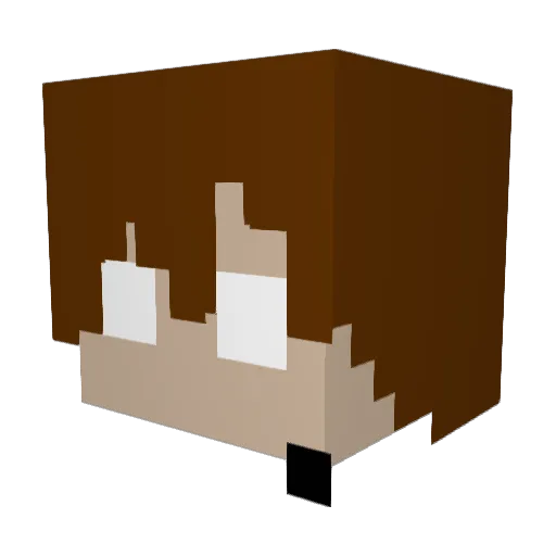 halldweller Minecraft avatar head, 3D render