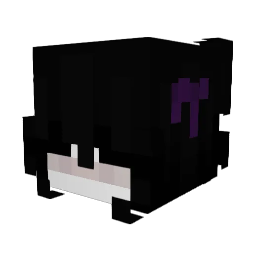 hallenny Minecraft avatar head, 3D render