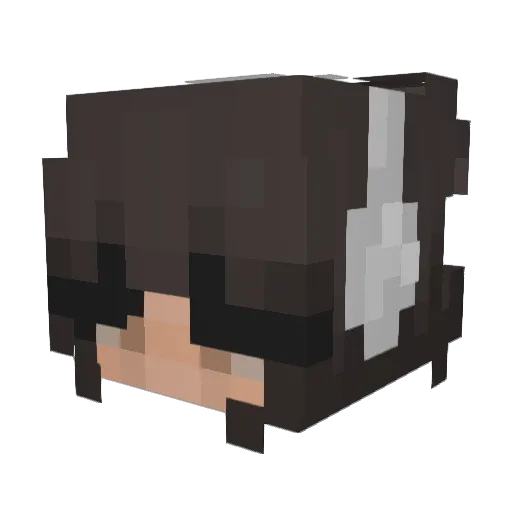 halliraee Minecraft avatar head, 3D render