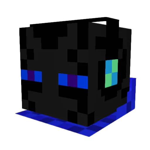 hallogamergg Minecraft avatar head, 3D render