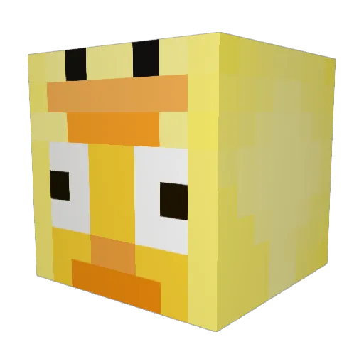 hallonnemzi Minecraft avatar head, 3D render