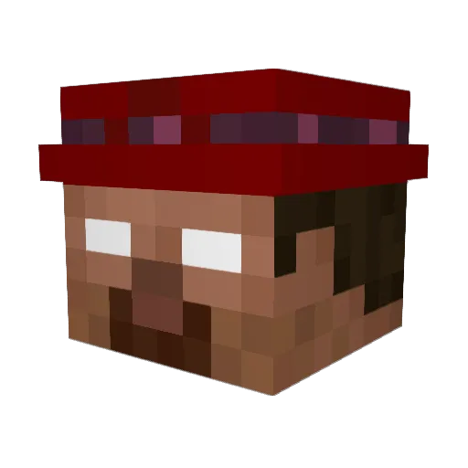hallowgallows Minecraft avatar head, 3D render