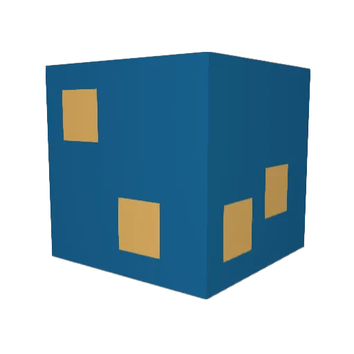 hallowneko Minecraft avatar head, 3D render