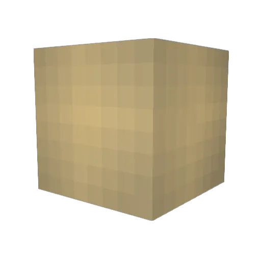 hallusk Minecraft avatar head, 3D render