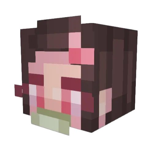 haloceons Minecraft avatar head, 3D render