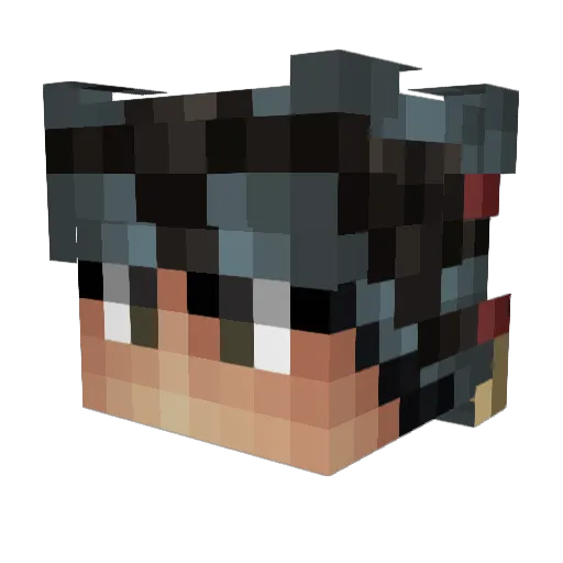 halodude17 Minecraft avatar head, 3D render