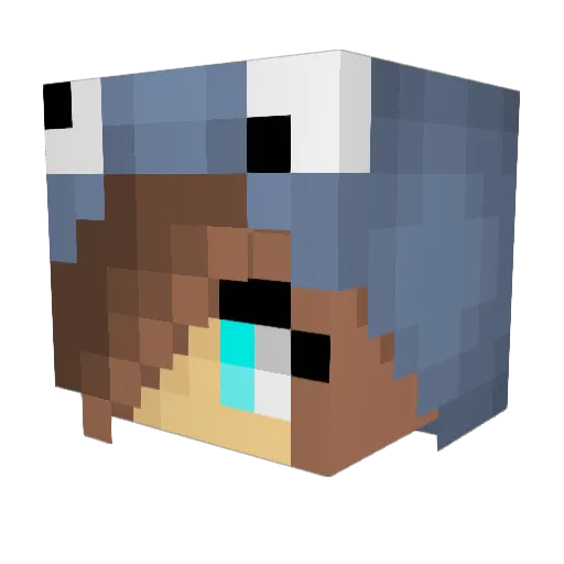 haloforever2001 Minecraft avatar head, 3D render