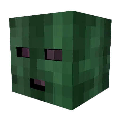 halogge Minecraft avatar head, 3D render