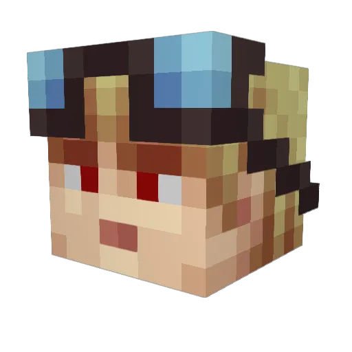 haloman204 Minecraft avatar head, 3D render