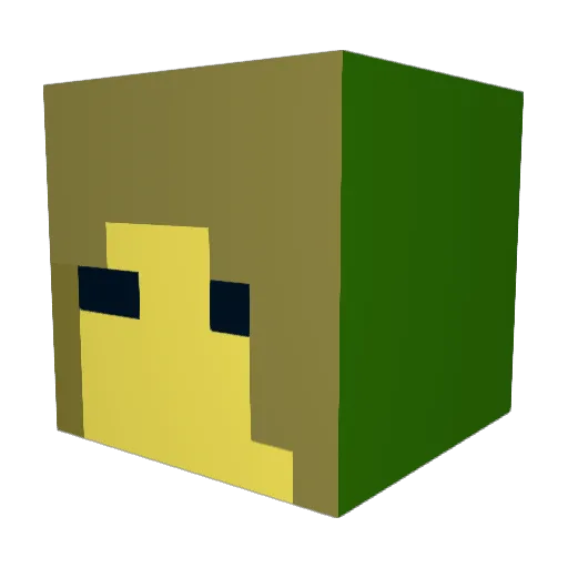 halomaster2352 Minecraft avatar head, 3D render