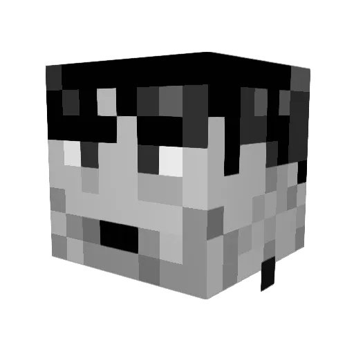 halomonster_net Minecraft avatar head, 3D render