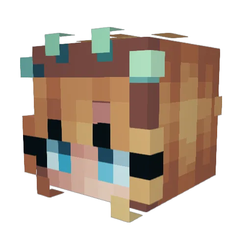 haloofseraphim Minecraft avatar head, 3D render